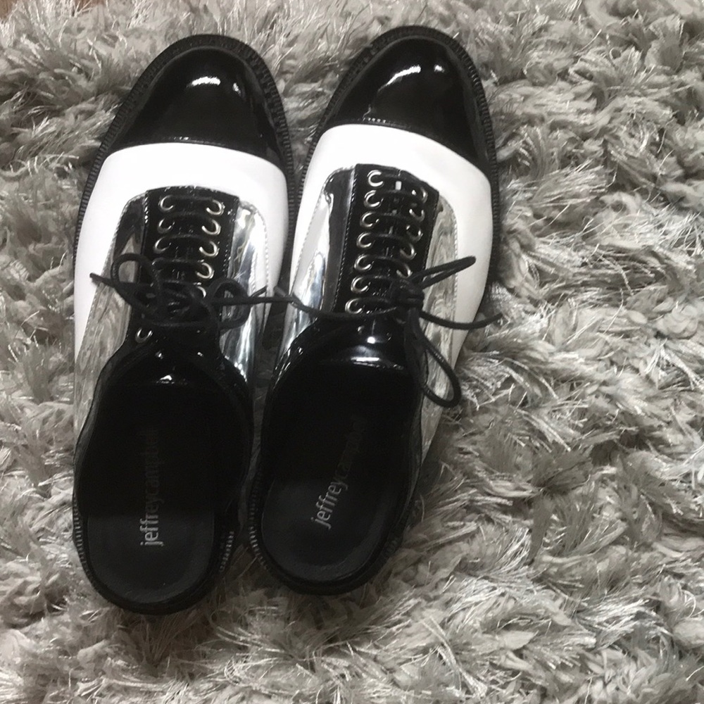 Jeffrey Campbell Clear Platform Slides